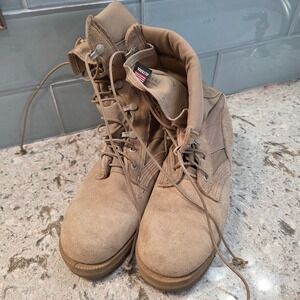 Altama Desert Tan Military Combat Boots Vibram Sole Mens 6 R USA Tactical